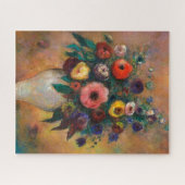 Vaas van bloemen, 1928 door Odilon Redon Legpuzzel (Horizontaal)