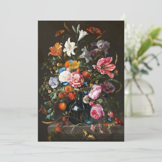 Vaas van bloemen | Jan Davidsz de Heem (Staand voorkant)