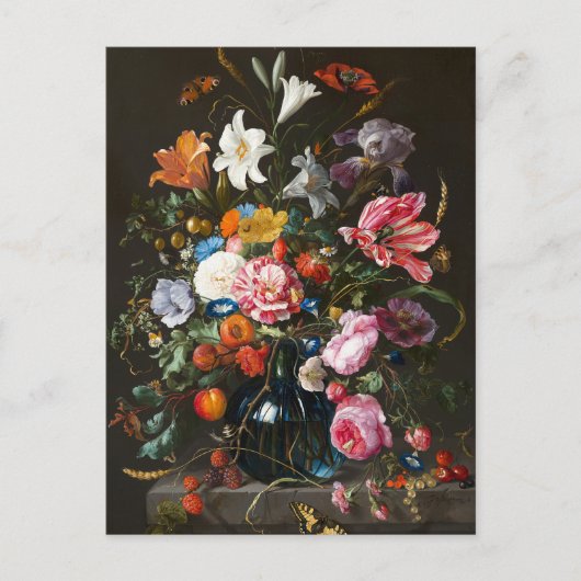 Vaas van bloemen | Jan Davidsz de Heem Briefkaart (Voorkant)