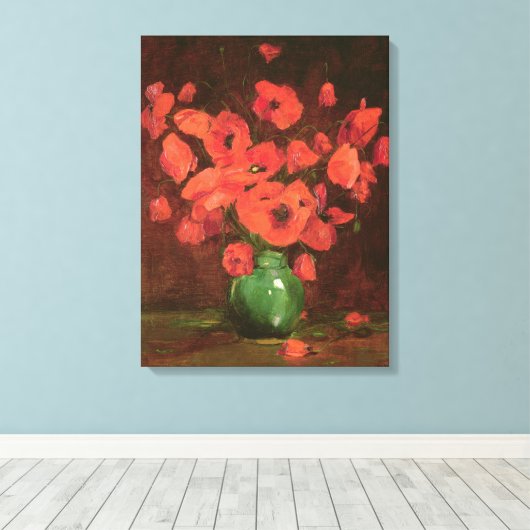 Vaas van bloemen Print (Insitu (Houten vloer))