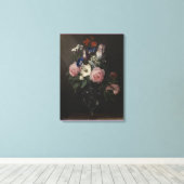 Vaas van Bloemen van Jan Brueghel de Oudere Canvas Afdruk (Insitu (Houten vloer))