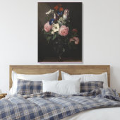 Vaas van Bloemen van Jan Brueghel de Oudere Canvas Afdruk (Insitu (Slaapkamer))