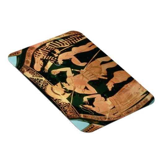 Vaas van het rode cijfer dat een soldaat weergeeft magneet (Rechterzijde)