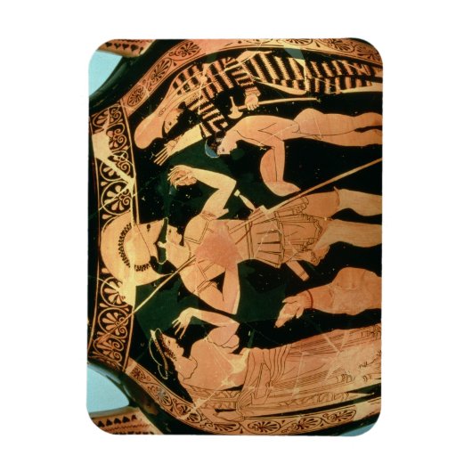 Vaas van het rode cijfer dat een soldaat weergeeft magneet (Verticaal)