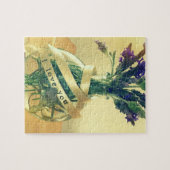 Vaas van lavendel met mij hou van je woorden legpuzzel (Horizontaal)