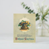 Vaas van Pansies Briefkaart (Staand voorkant)