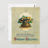 Vaas van Pansies Briefkaart (Voorkant / Achterkant)