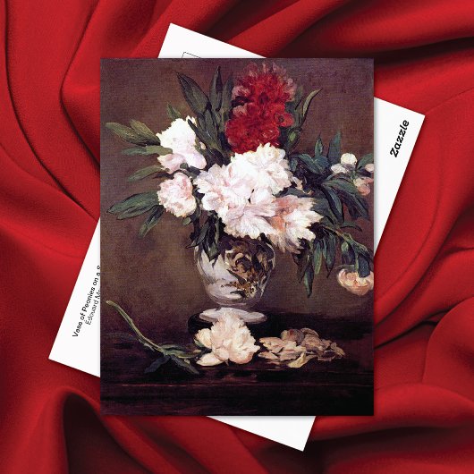 Vaas van Peonies Édouard Manet Briefkaart