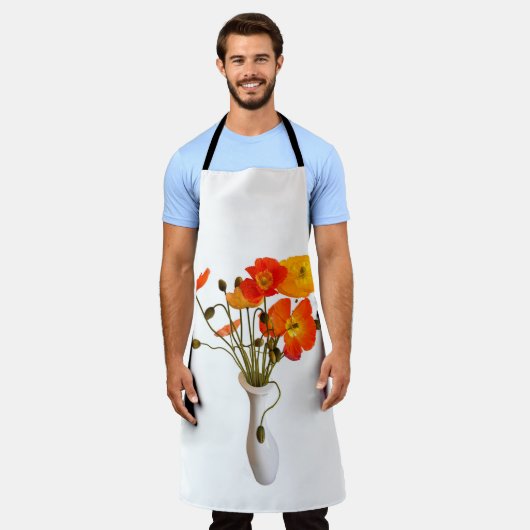 Vaas van Poppies Schort (Gedragen)