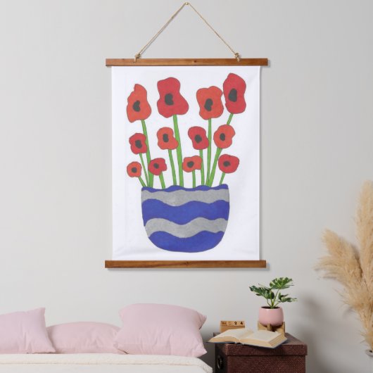 Vaas van Poster voor moderne fotokunst Hangend Wandkleed (Slaapkamer)