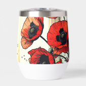 vaas van rode papavers (Voorkant)