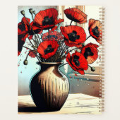  Vaas van Rode Poppies ai art Planner (Achterkant)