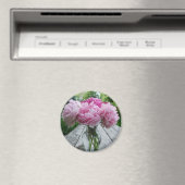 Vaas van roze pioenen magneet (Insitu (Vaatwasser))