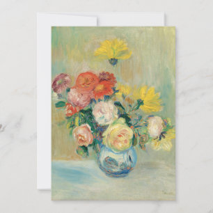 Vaas van Rozen en Dahlia's   Renoir