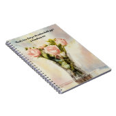 Vaas van Rozen Faith Prayer Journal Bijbelvers Notitieboek (Rechterzijde)
