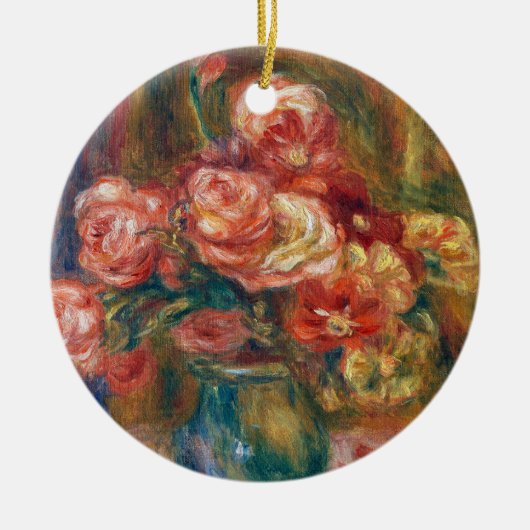 Vaas van Rozen | Renoir Keramisch Ornament (Voorkant)