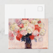 Vaas van volken door Claude Monet Briefkaart (Voorkant / Achterkant)