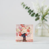 Vaas van volken door Claude Monet Vierkante Visitekaartje (Staand voorkant)