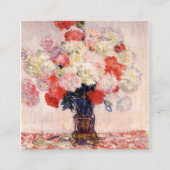 Vaas van volken door Claude Monet Vierkante Visitekaartje (Voorkant)