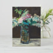 Vaas van witte lila's en Rozen | Édouard Manet (Staand voorkant)