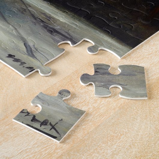 Vaas van witte lila's en Rozen | Édouard Manet Legpuzzel (Zijkant)