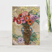 Vaas Versierd met Anemonen | Louis Valtat Kaart (Voorkant)