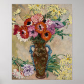 Vaas Versierd met Anemonen | Louis Valtat Poster (Voorkant)