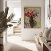 Vaas Versierd met Anemonen | Louis Valtat Poster