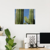Vaatje Cactus I Woestijn Foto Poster (Thuiskantoor)