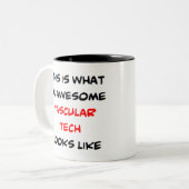 vaattechnologie, geweldige tweekleurige koffiemok (Voorkant links)