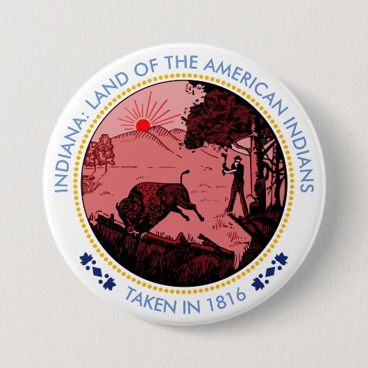 Vaatverzegeld Ronde Button 7,6 Cm (Voorkant)