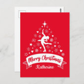 Vaatvormend Briefkaart met prettige kerstcadeaus (Voorkant / Achterkant)