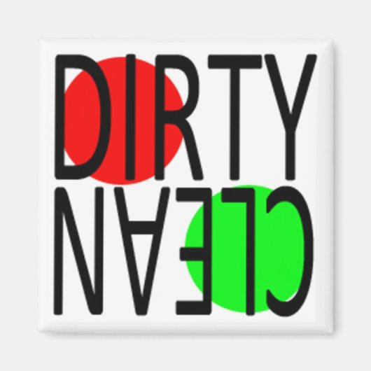 VAATWASMACHINE MAGNEET: CIRKELS MAGNEET (Voorkant)