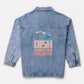 Vaatwasser Afwasmachinebouwer Afwas Denim Jacket (Achterkant)