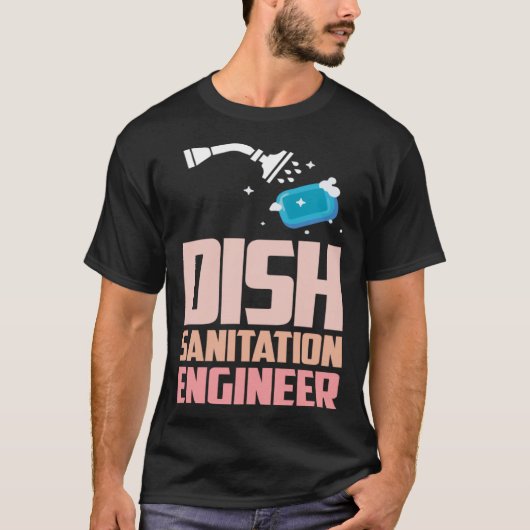 Vaatwasser Afwasmachinebouwer Afwas T-shirt (Voorkant)
