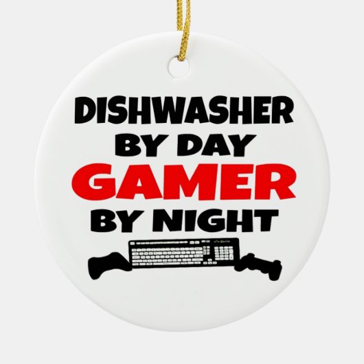 Vaatwasser Gamer Keramisch Ornament (Voorkant)