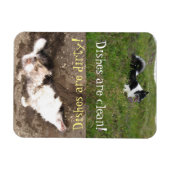 Vaatwasser herinnering, Schoon vs vuil, aanpassen Magneet (Horizontaal)