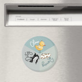 Vaatwasser Leuke Dieren Schoon Vuil Hardlopen Gere Magneet (Insitu (Vaatwasser))