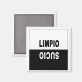 Vaatwasser Magneet in het Spaans (Voorkant / Achterkant)