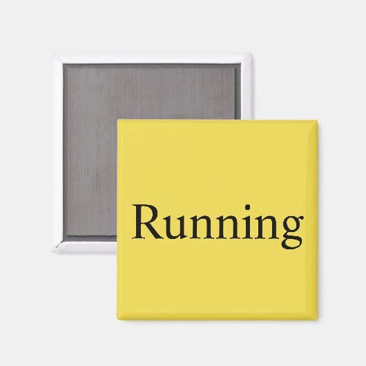 Vaatwasser magneet "Running" (Voorkant / Achterkant)