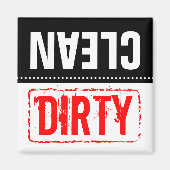 Vaatwasser magneet | Schone of vuile vaat (Voorkant)