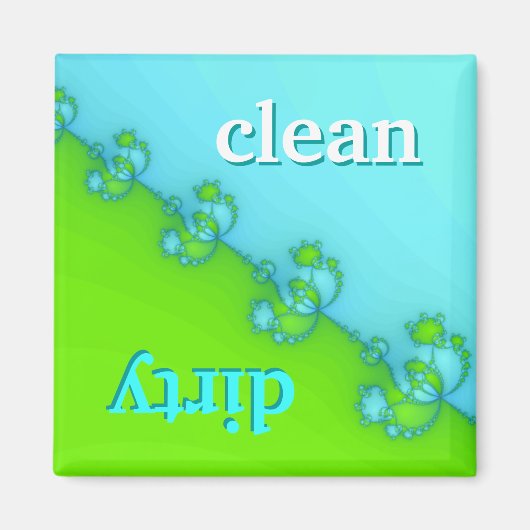 Vaatwasser Magneet - Schoon of Vuil? (Voorkant)