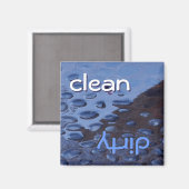 Vaatwasser Magneet - Schoon of Vuil? (Voorkant / Achterkant)
