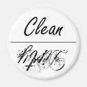 Vaatwasser magneet—Script Style Magneet (Voorkant)