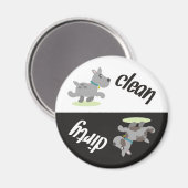 Vaatwasser magneet: Top Dog Magneet (Voorkant / Achterkant)