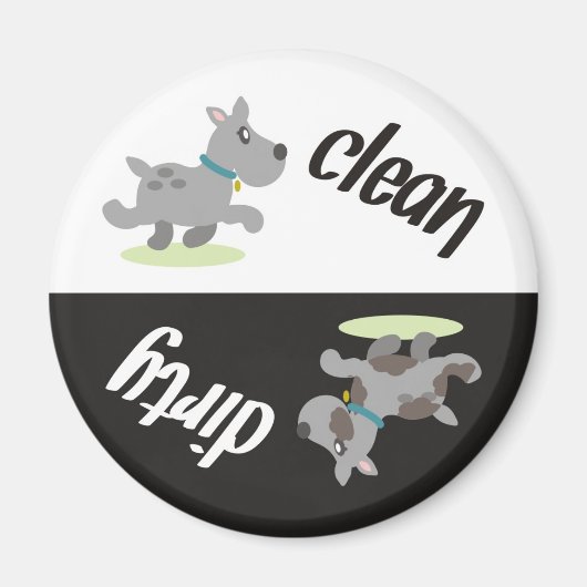 Vaatwasser magneet: Top Dog Magneet (Voorkant)