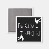 Vaatwasser magneet—Vuil meisje Magneet (Voorkant / Achterkant)