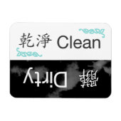 Vaatwasser Magnet-Clean/Vuil-Chinees Traditioneel Magneet (Horizontaal)