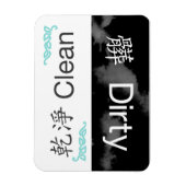 Vaatwasser Magnet-Clean/Vuil-Chinees Traditioneel Magneet (Verticaal)