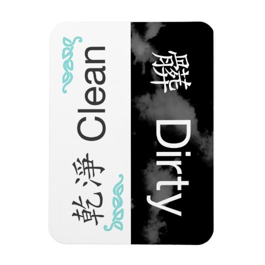 Vaatwasser Magnet-Clean/Vuil-Chinees Traditioneel Magneet (Verticaal)